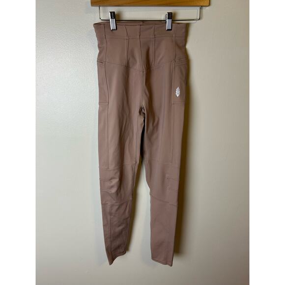 NEW Free People FP Movement Keep It Up High Rise Leggings - Whinter Rose Size XS - Picture 2 of 6